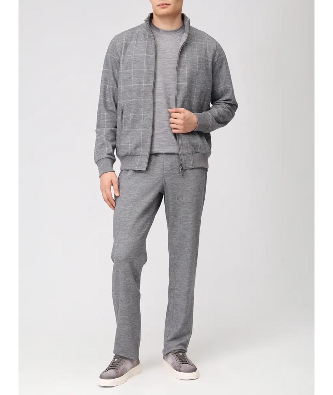 CAPOBIANCO Серый повседневный костюм, фото 2