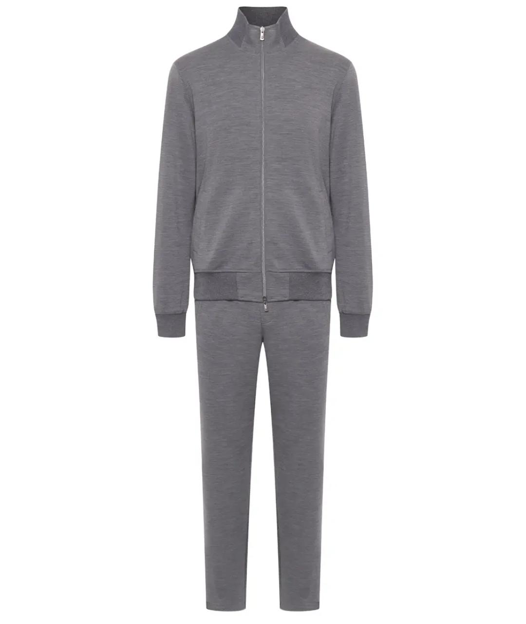 CAPOBIANCO Серый повседневный костюм, фото 1