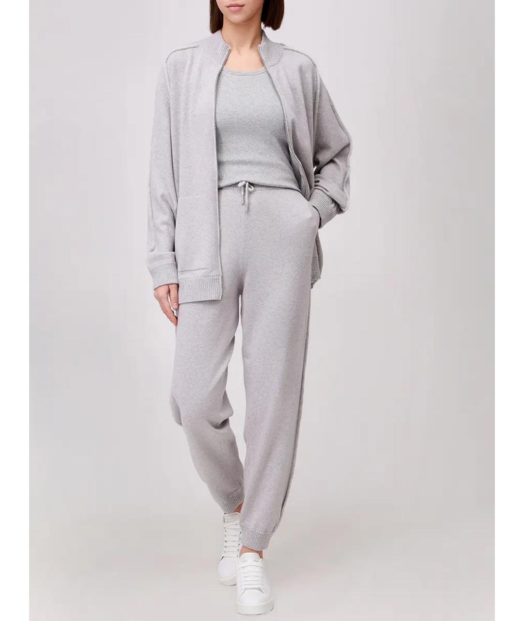 PANICALE Серый шерстяной костюм с брюками, фото 2