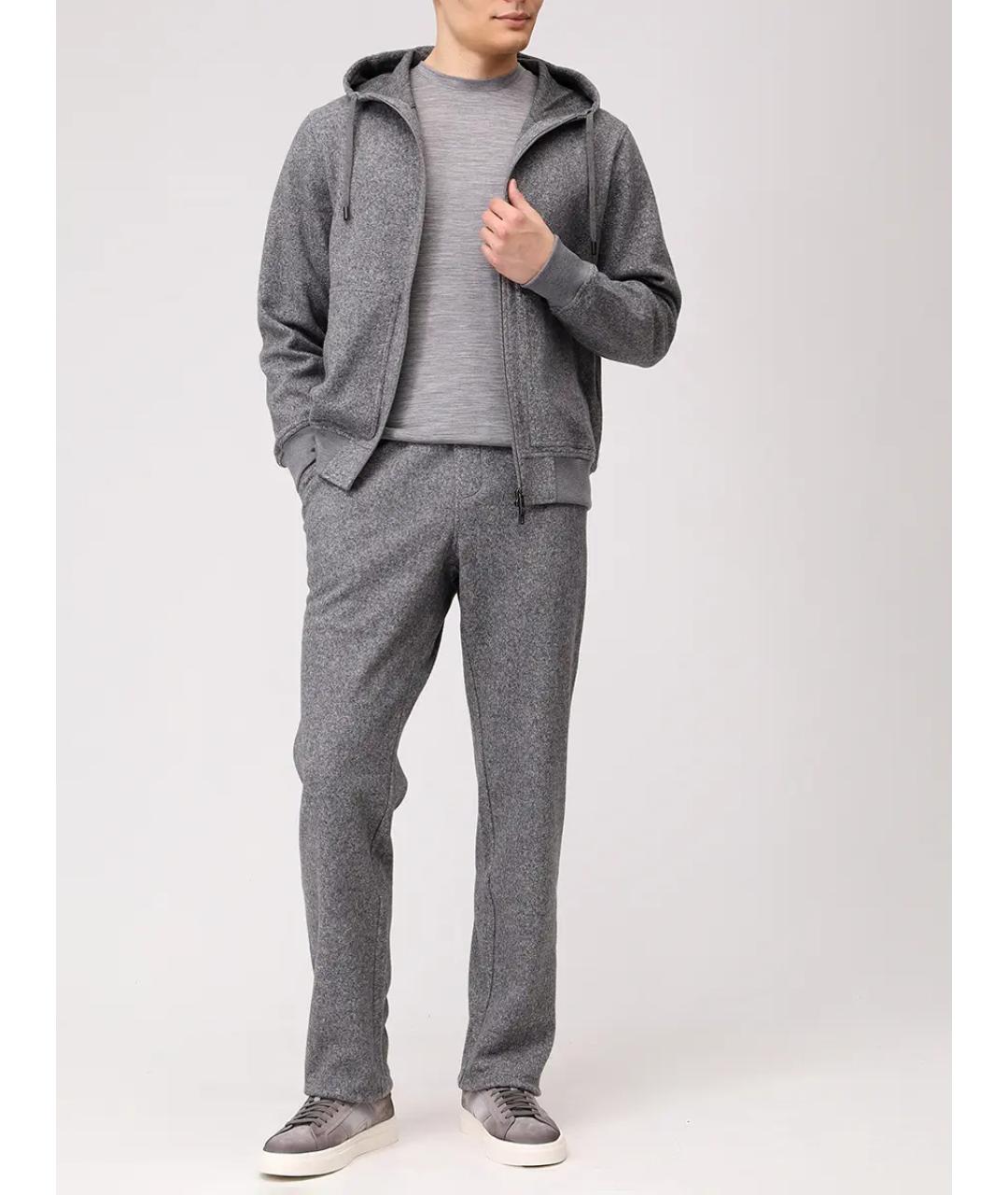 CAPOBIANCO Серый повседневный костюм, фото 2