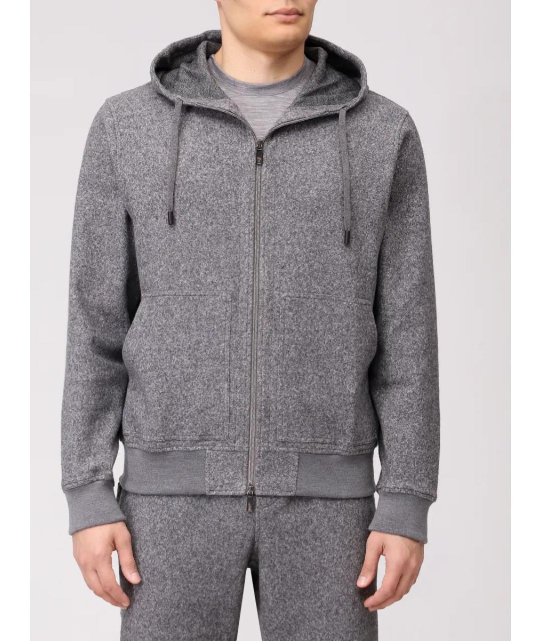 CAPOBIANCO Серый повседневный костюм, фото 4