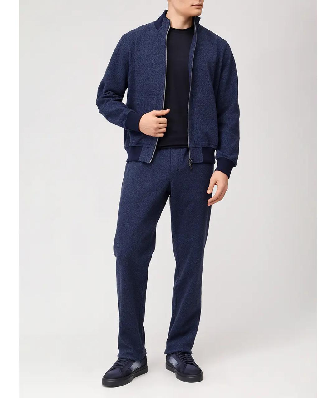 CAPOBIANCO Синий повседневный костюм, фото 2