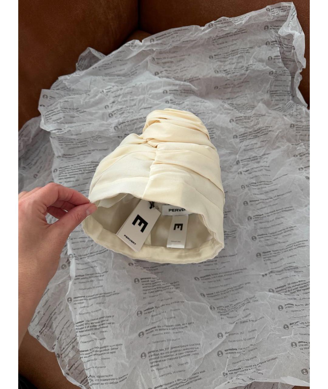 PERVERT Бежевая шляпа, фото 5