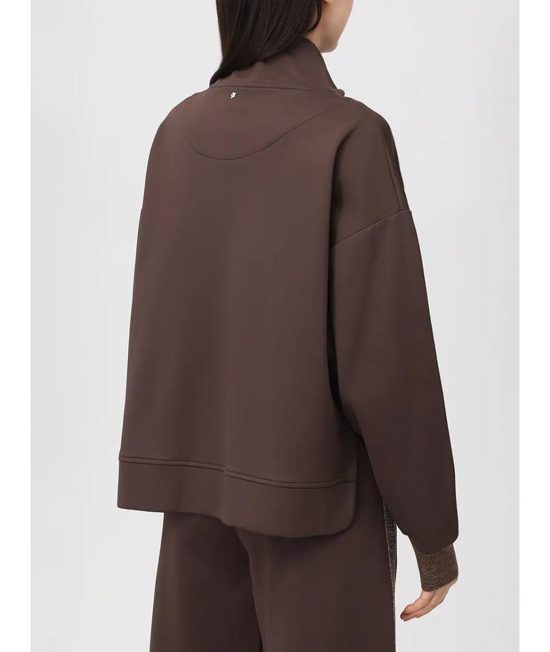 LORENA ANTONIAZZI Коричневый хлопковый костюм с брюками, фото 3