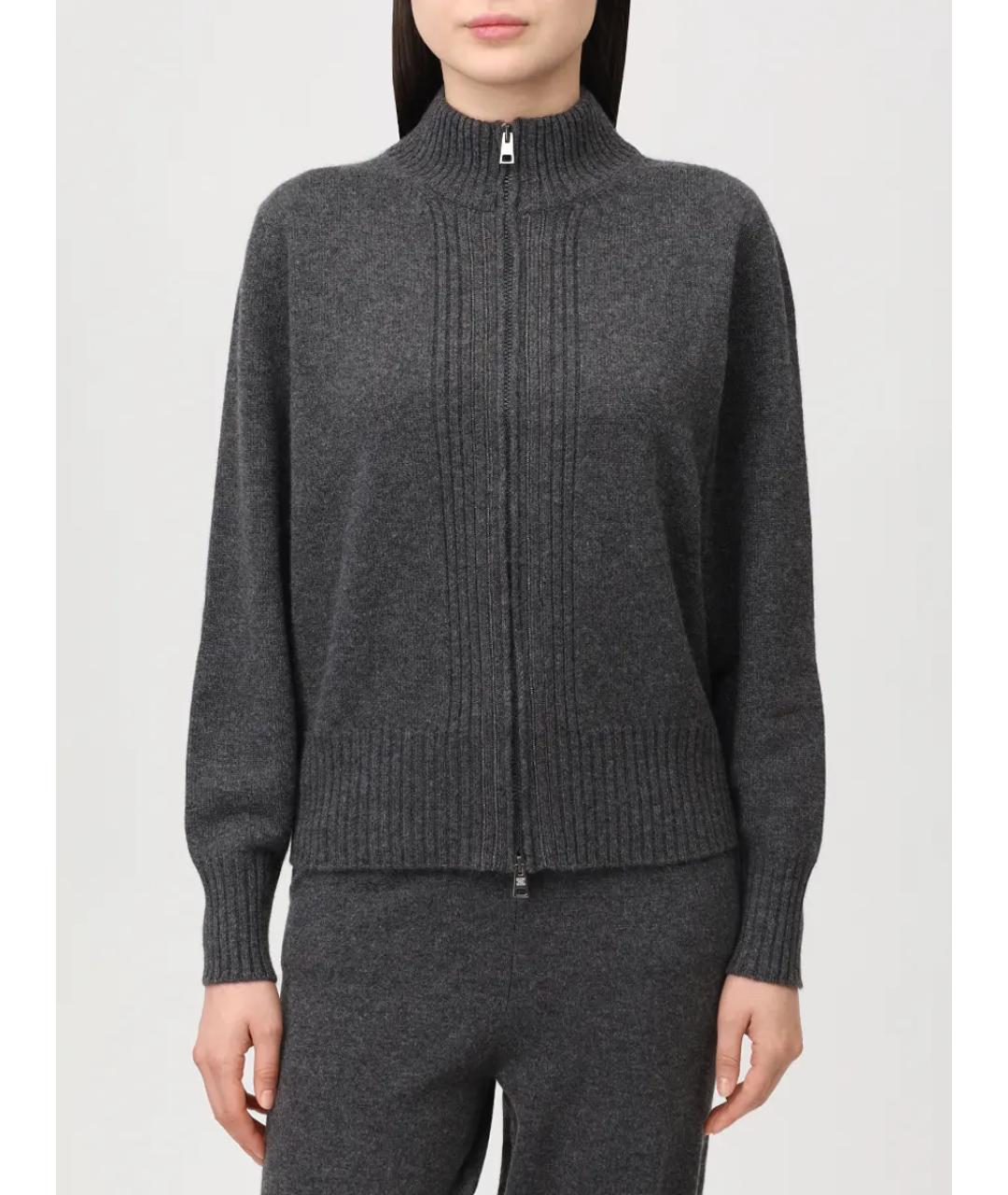 PANICALE Серый кашемировый костюм с брюками, фото 4