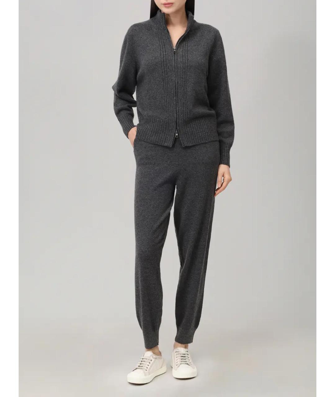 PANICALE Серый кашемировый костюм с брюками, фото 2