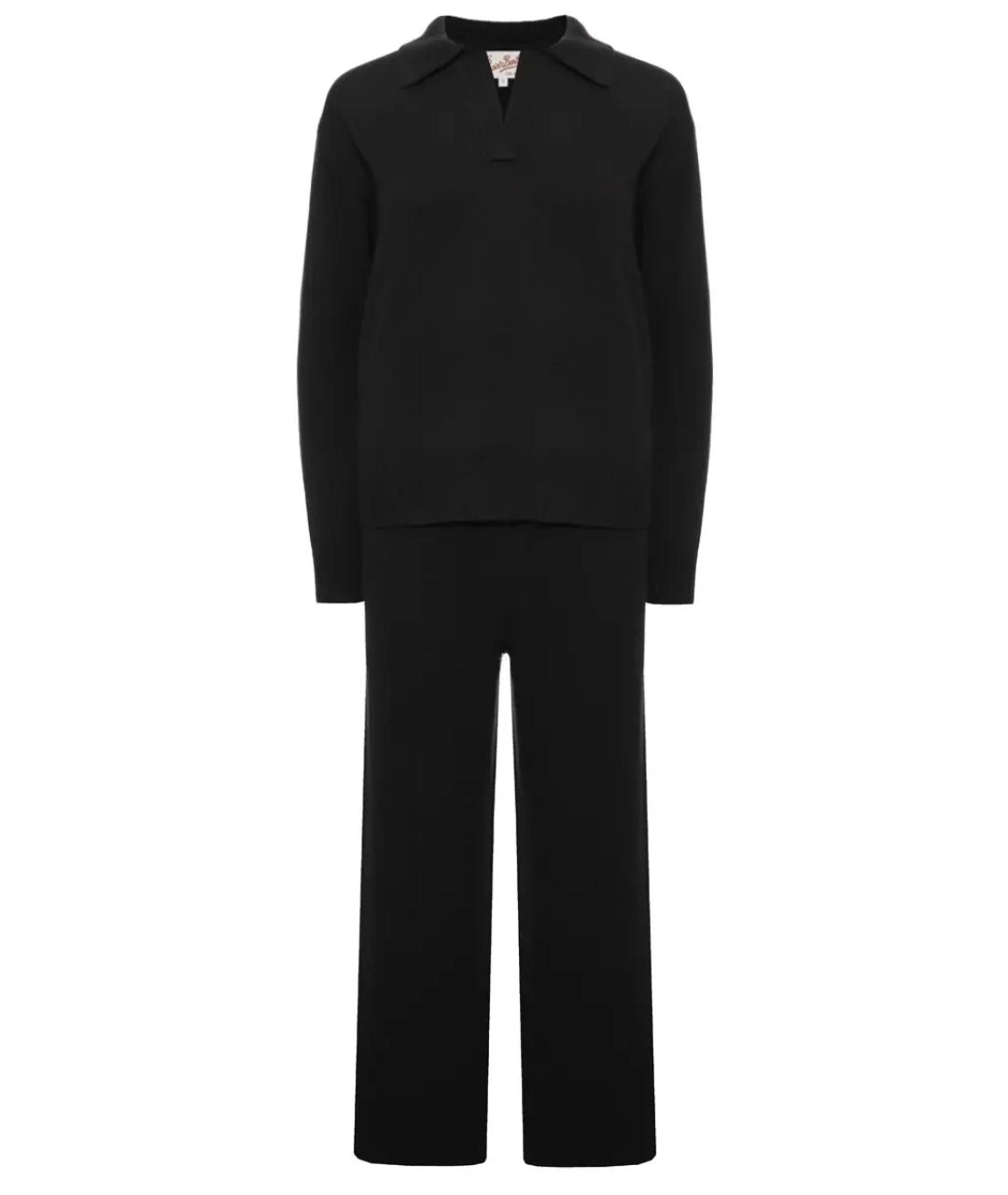 MC2 SAINT BARTH Черный шерстяной костюм с брюками, фото 1