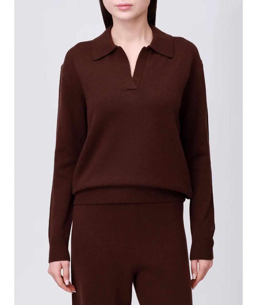 MC2 SAINT BARTH Коричневый шерстяной костюм с брюками, фото 4