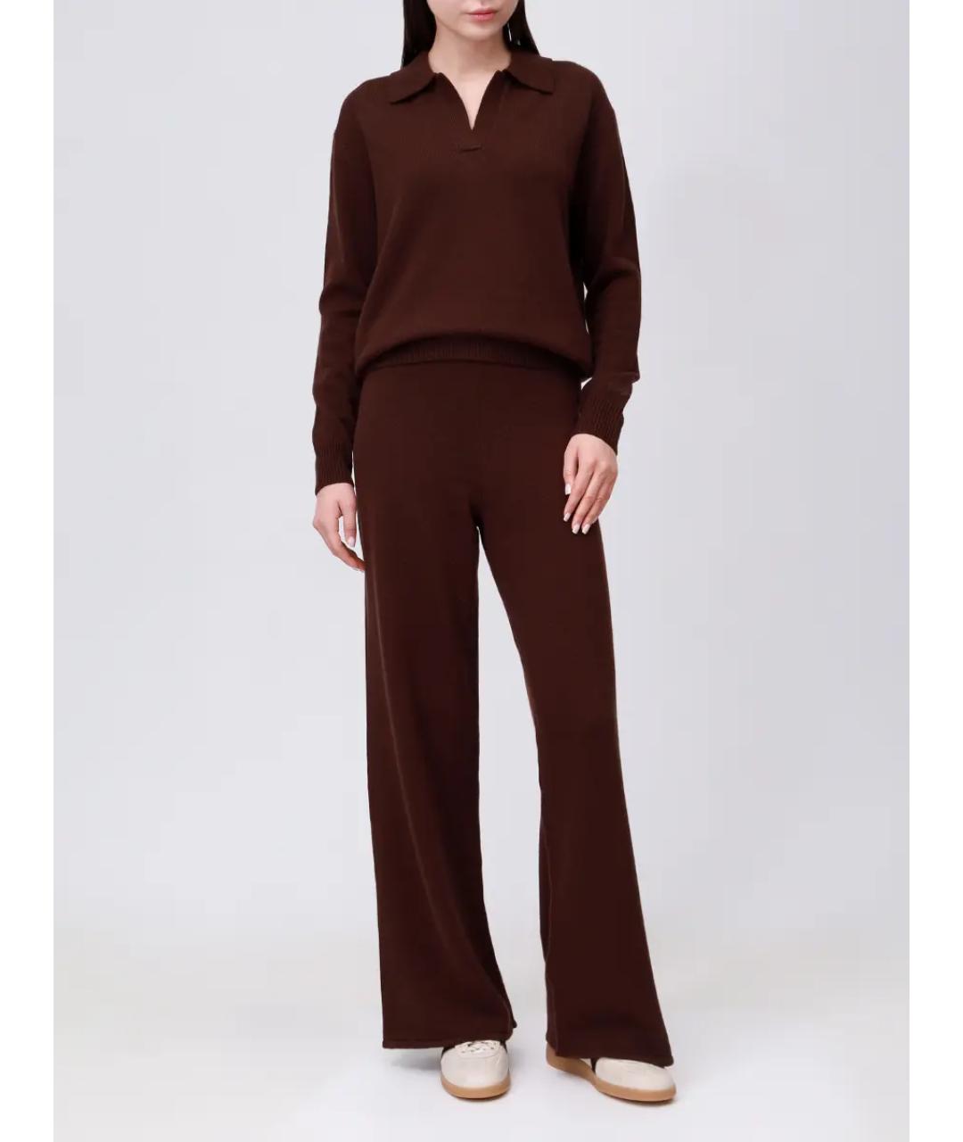 MC2 SAINT BARTH Коричневый шерстяной костюм с брюками, фото 2