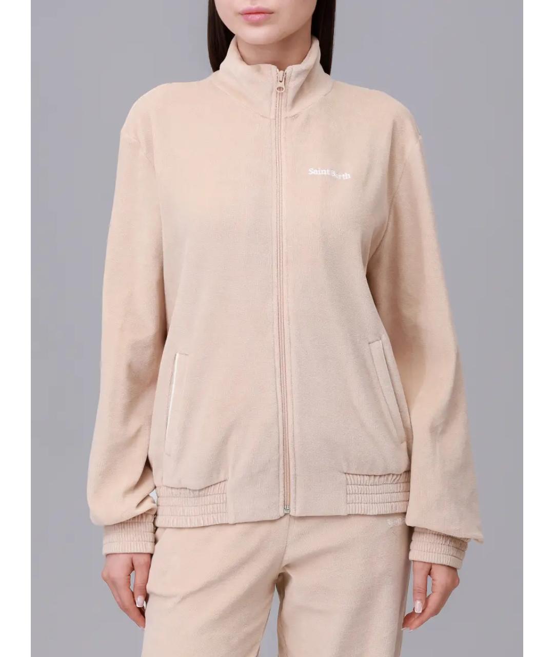 MC2 SAINT BARTH Бежевый хлопковый костюм с брюками, фото 4