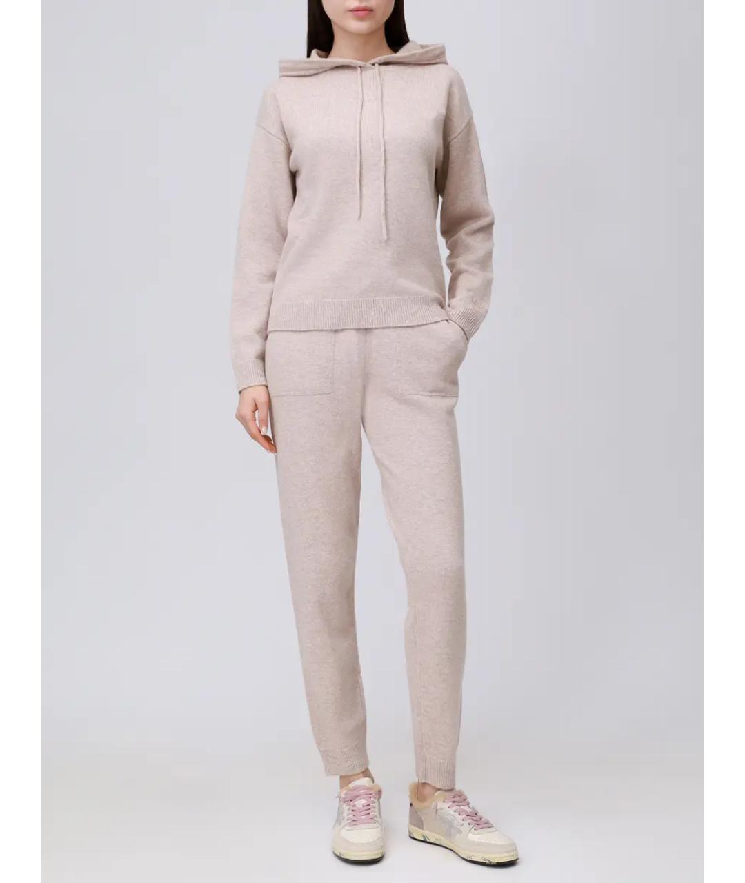 MC2 SAINT BARTH Бежевый шерстяной костюм с брюками, фото 2