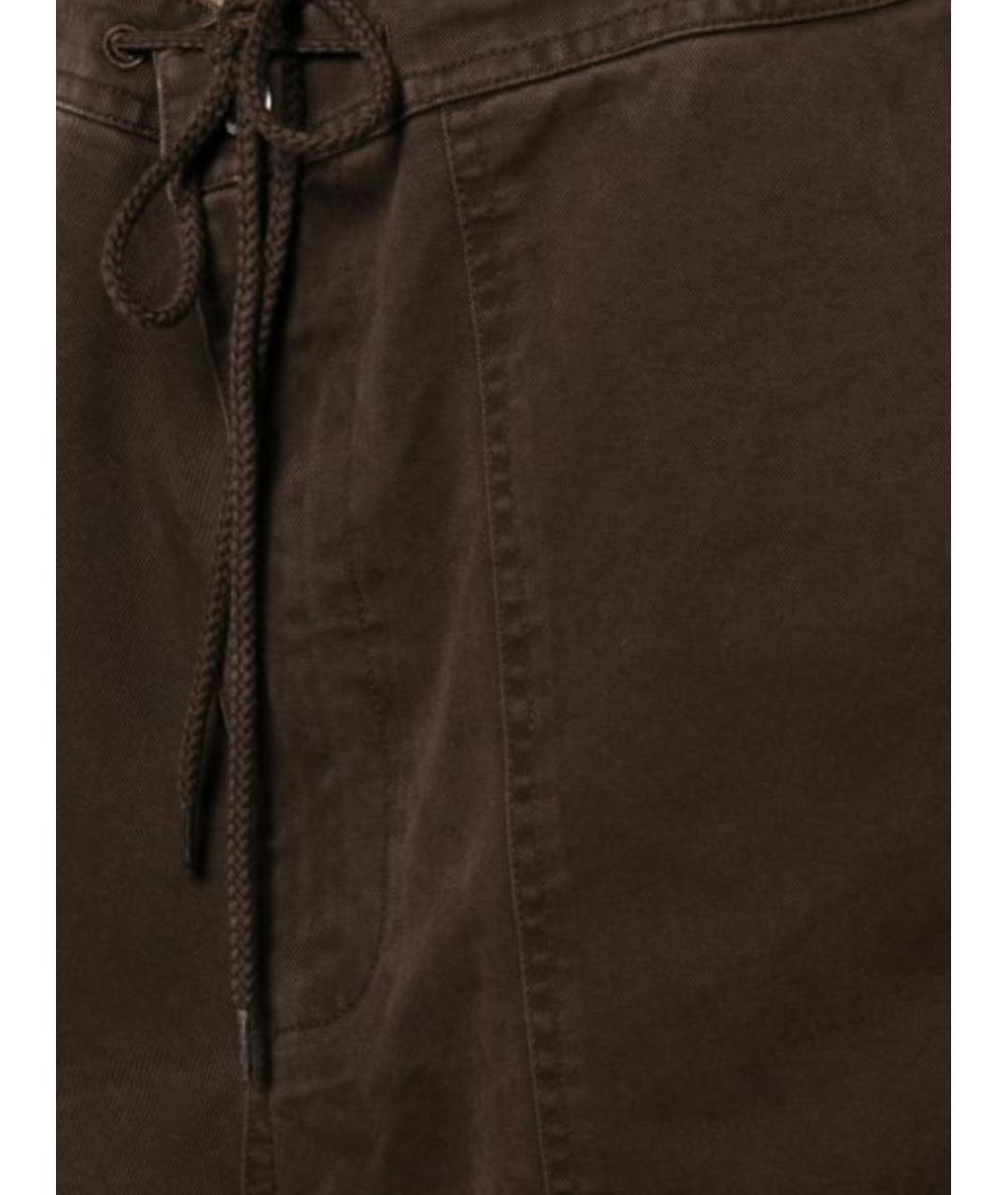 entire studios Коричневые хлопковые прямые брюки, фото 2