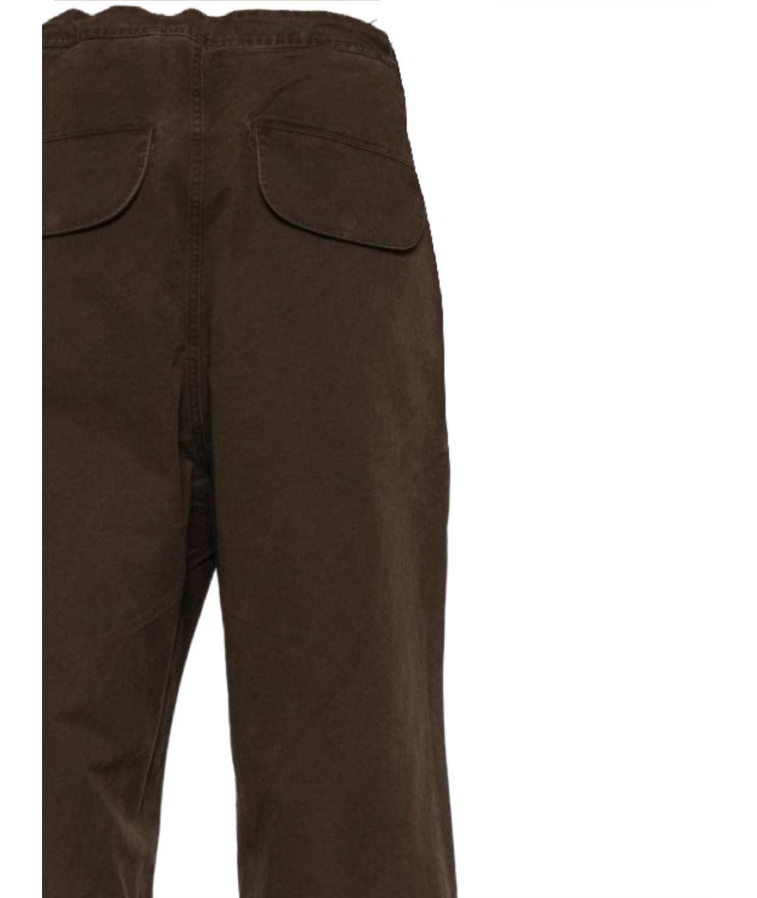 entire studios Коричневые хлопковые прямые брюки, фото 3