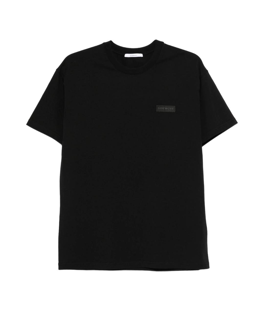 GIVENCHY Черная хлопковая футболка, фото 1