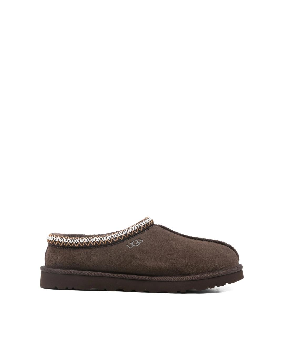UGG AUSTRALIA Коричневые замшевые низкие ботинки, фото 1