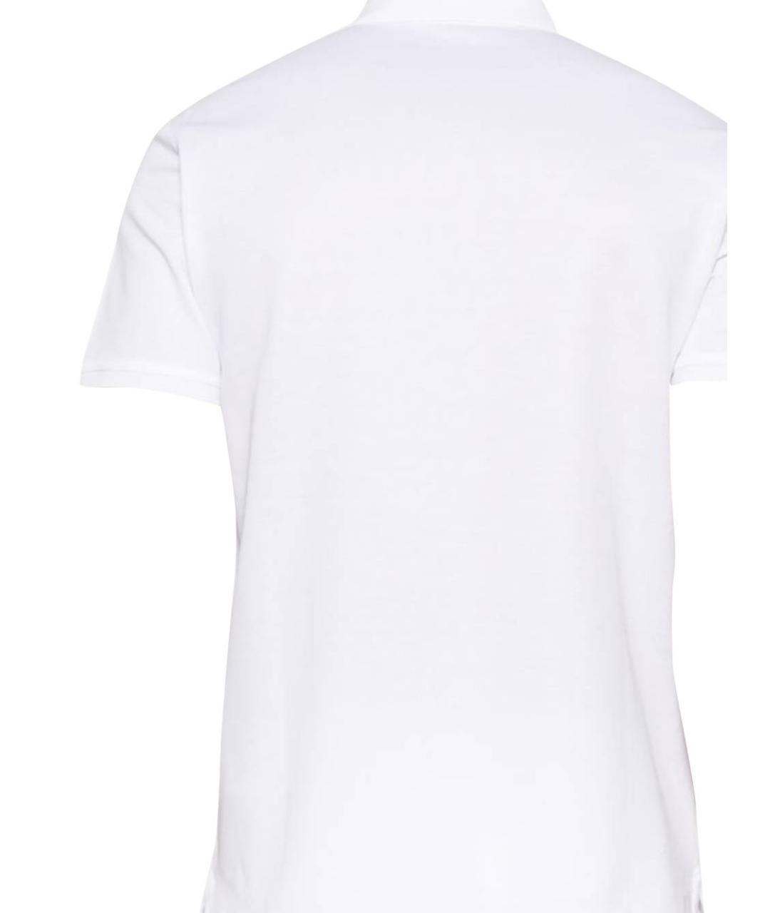 GIVENCHY Белое хлопковое поло с коротким рукавом, фото 3