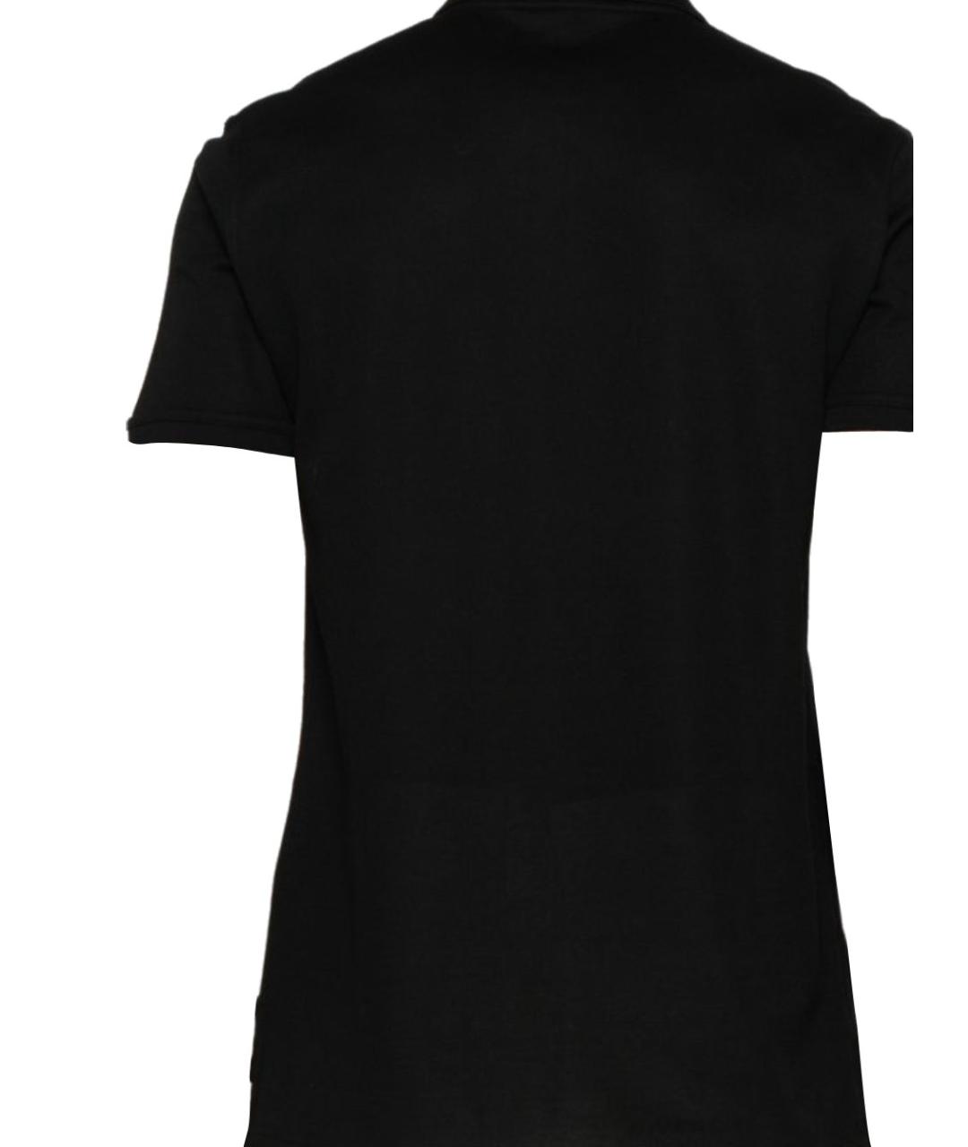 GIVENCHY Черное хлопковое поло с коротким рукавом, фото 3