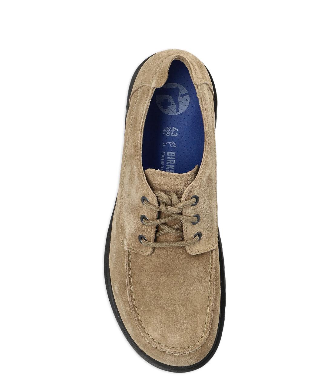 BIRKENSTOCK Бежевые замшевые ботинки, фото 4