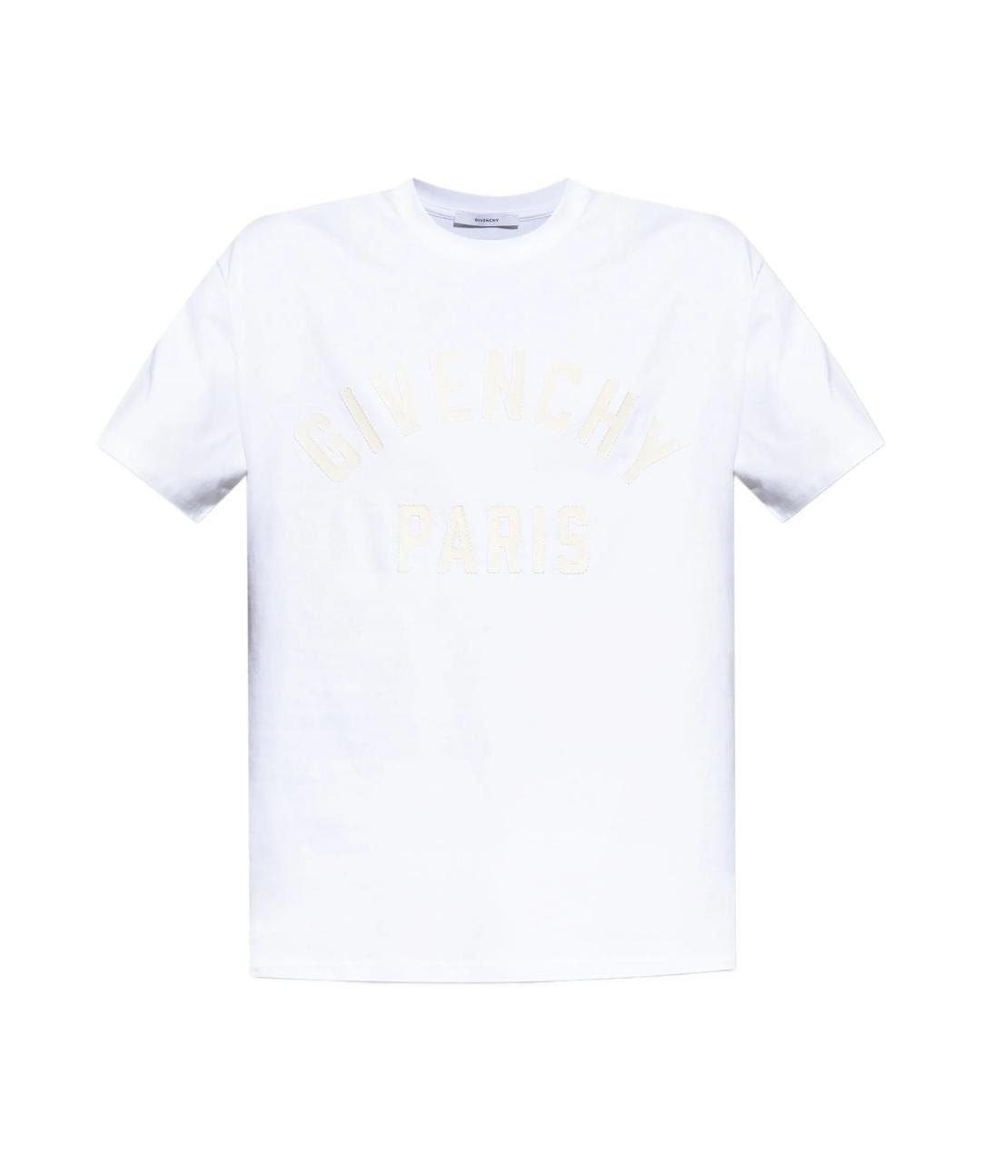 GIVENCHY Белая хлопковая футболка, фото 1