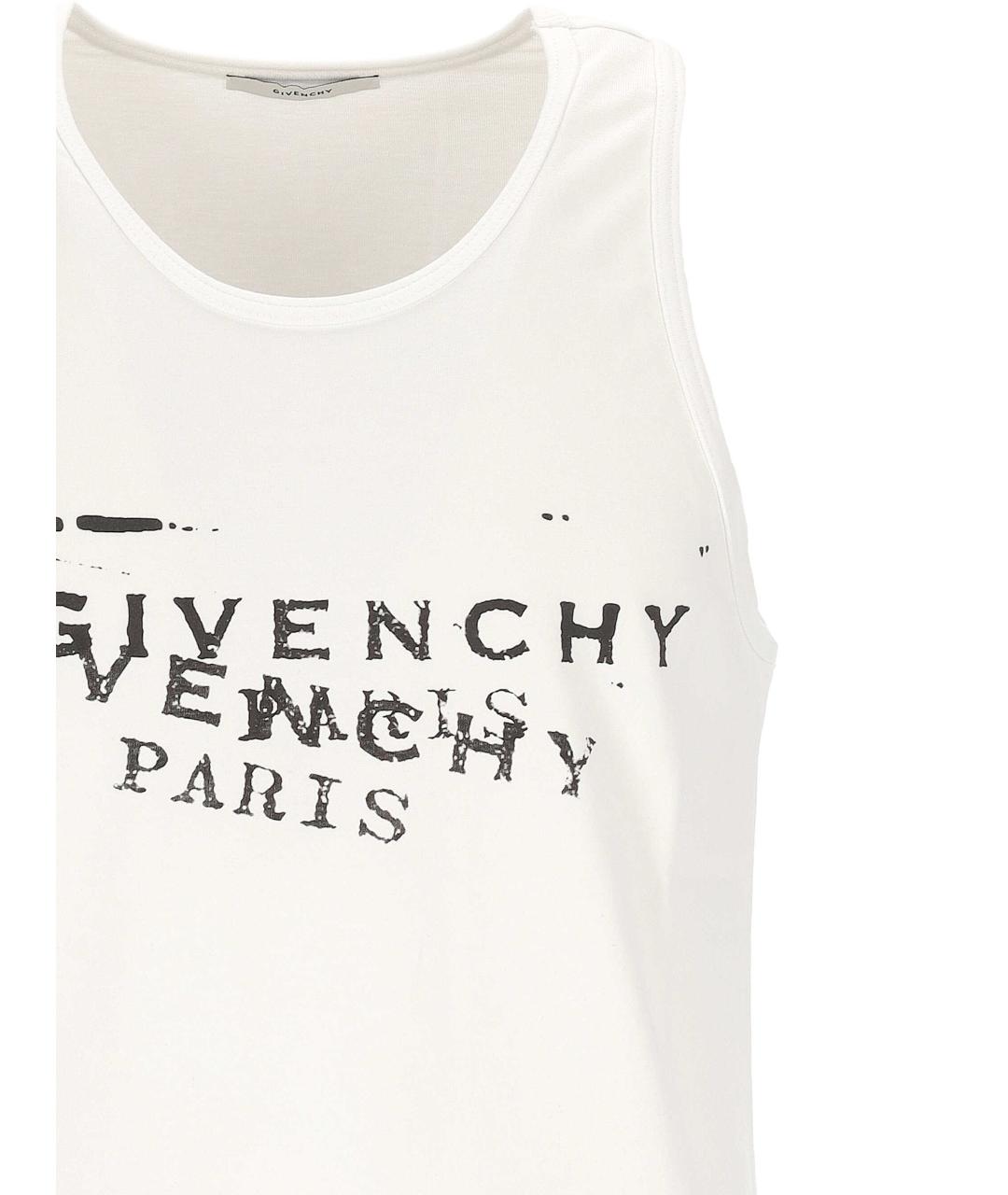 GIVENCHY Белая хлопковая майка, фото 2