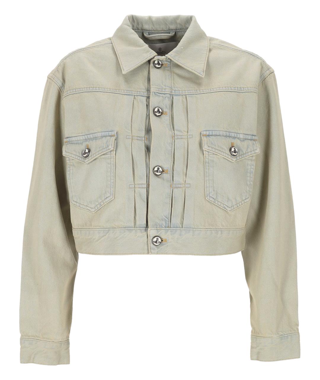 VIVIENNE WESTWOOD Голубая хлопковая куртка, фото 1