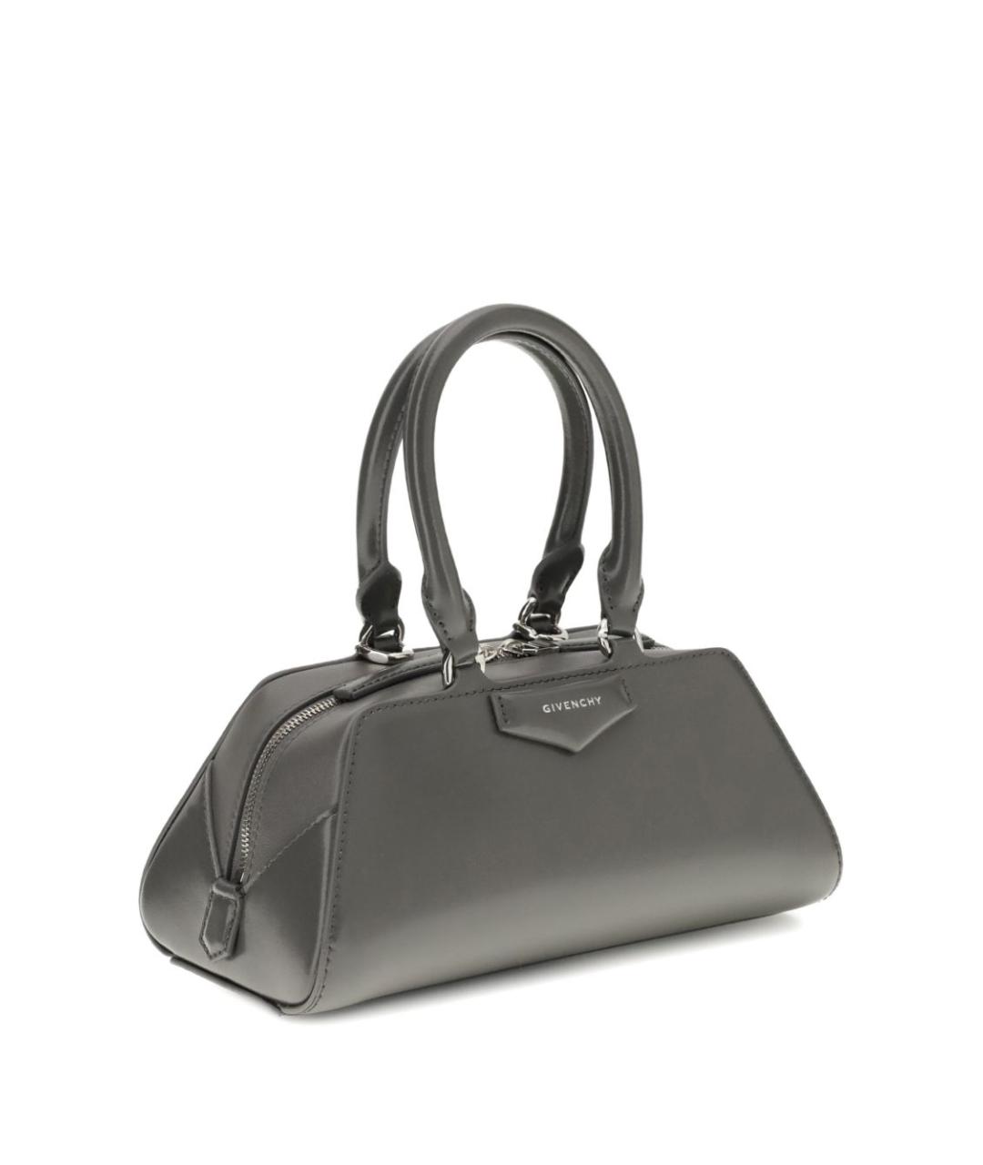 GIVENCHY Серая кожаная сумка тоут, фото 2