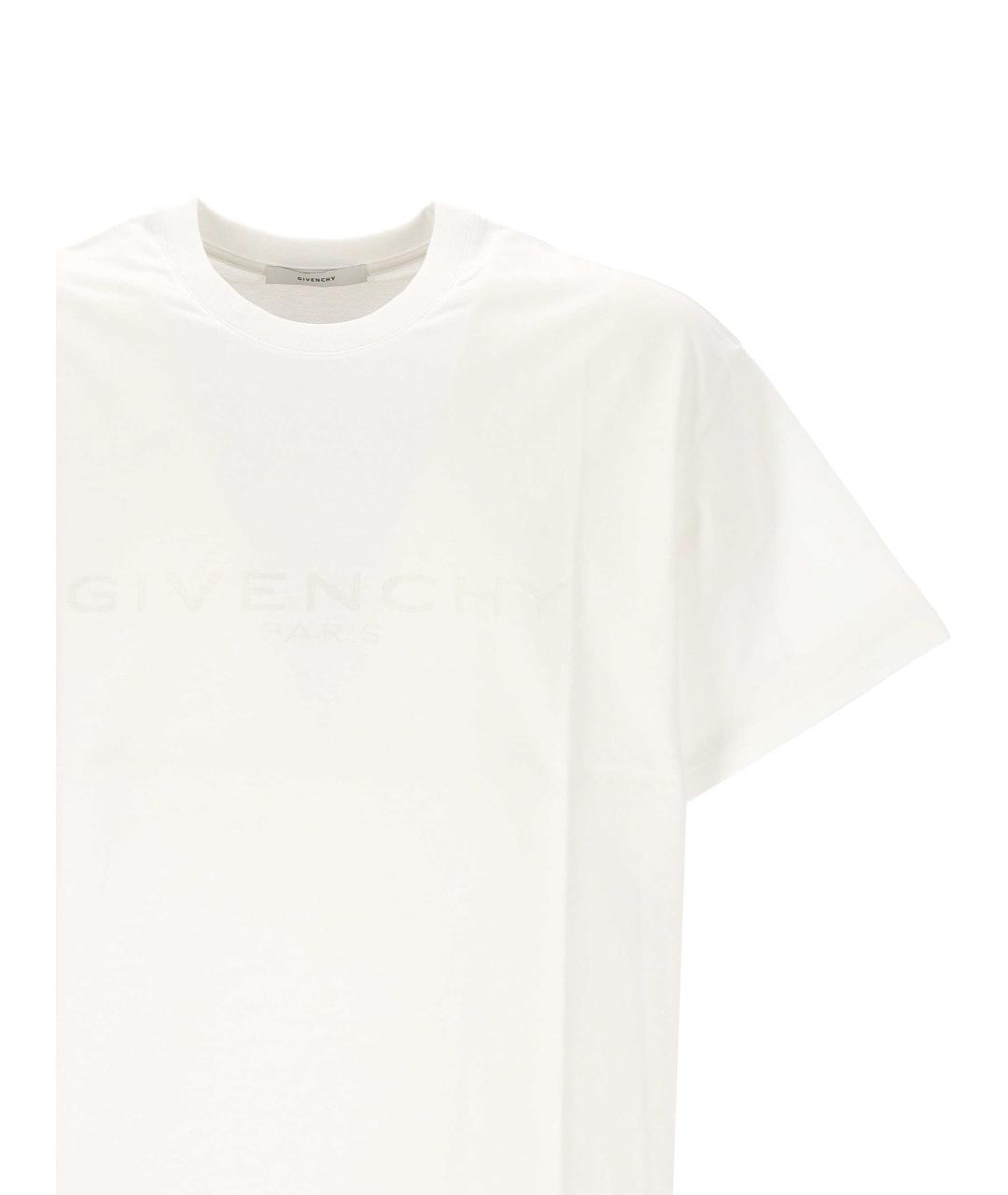 GIVENCHY Белая хлопковая футболка, фото 2