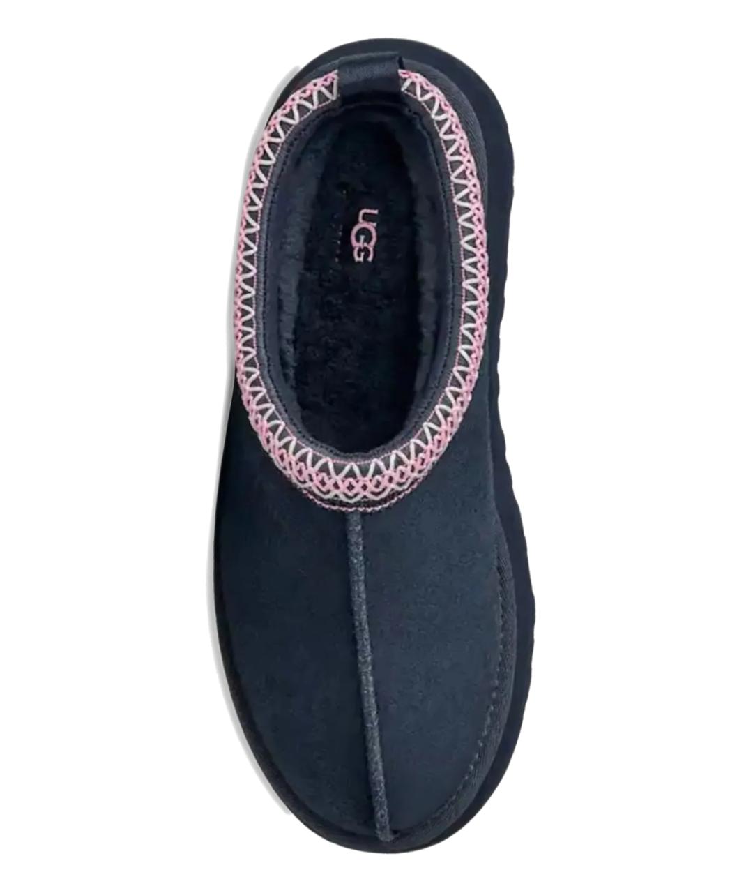 UGG AUSTRALIA Темно-синие замшевые сабо, фото 3