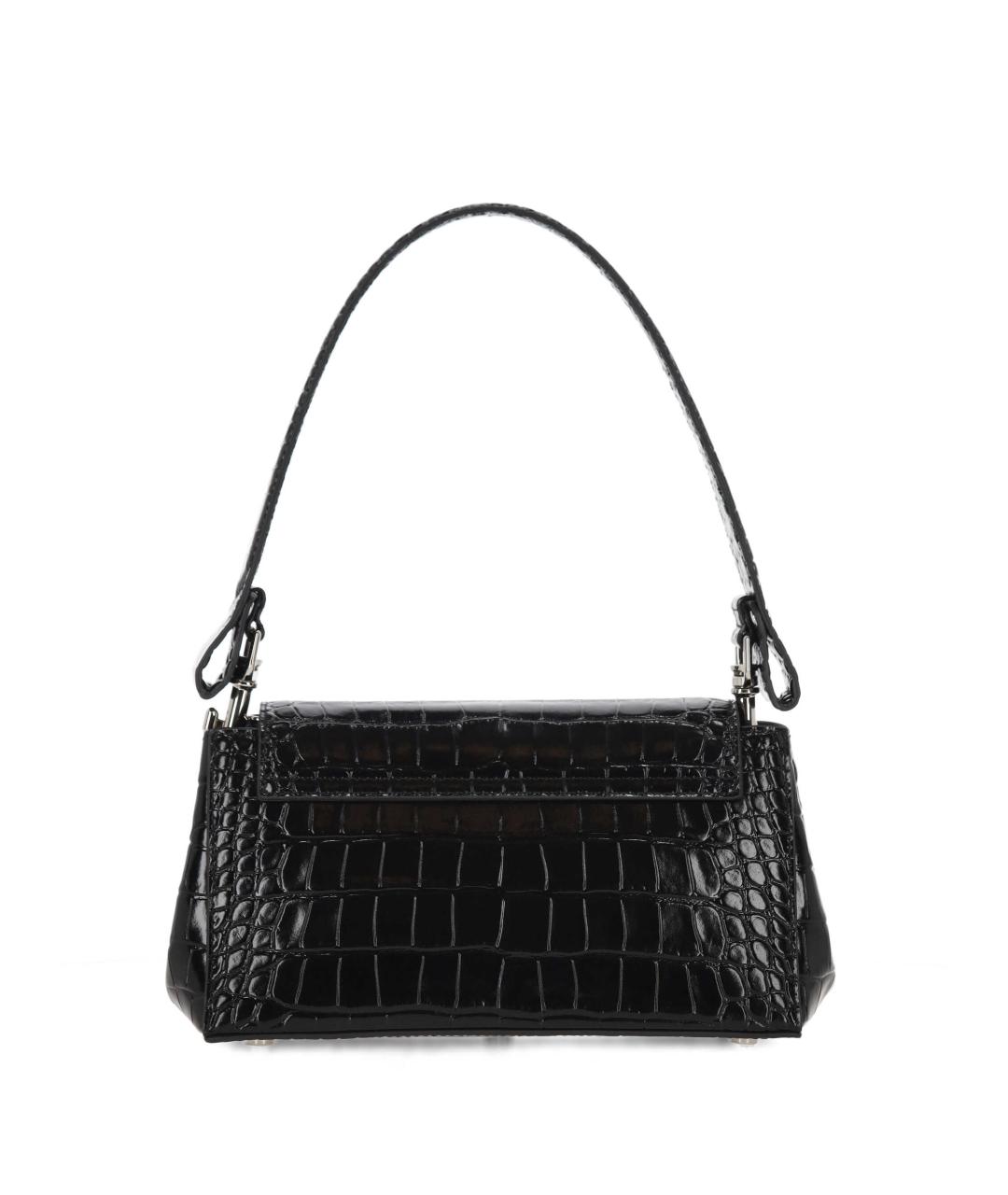 VIVIENNE WESTWOOD Черная кожаная сумка через плечо, фото 3