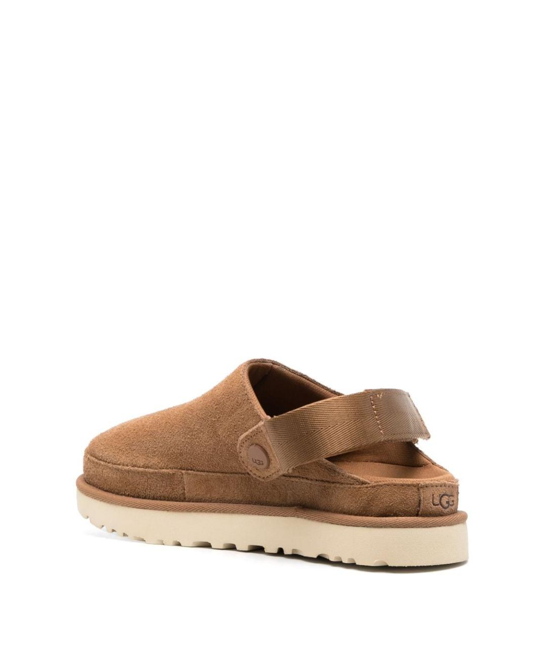 UGG AUSTRALIA Бежевые нубуковые сабо, фото 3