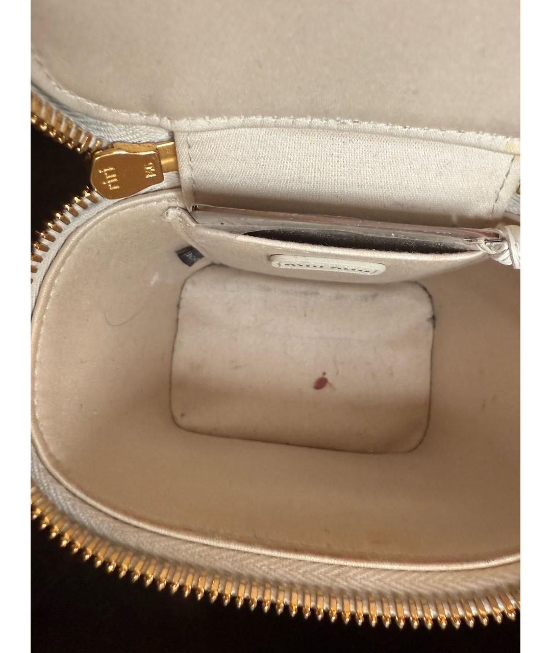 MIU MIU Белая кожаная сумка через плечо, фото 8