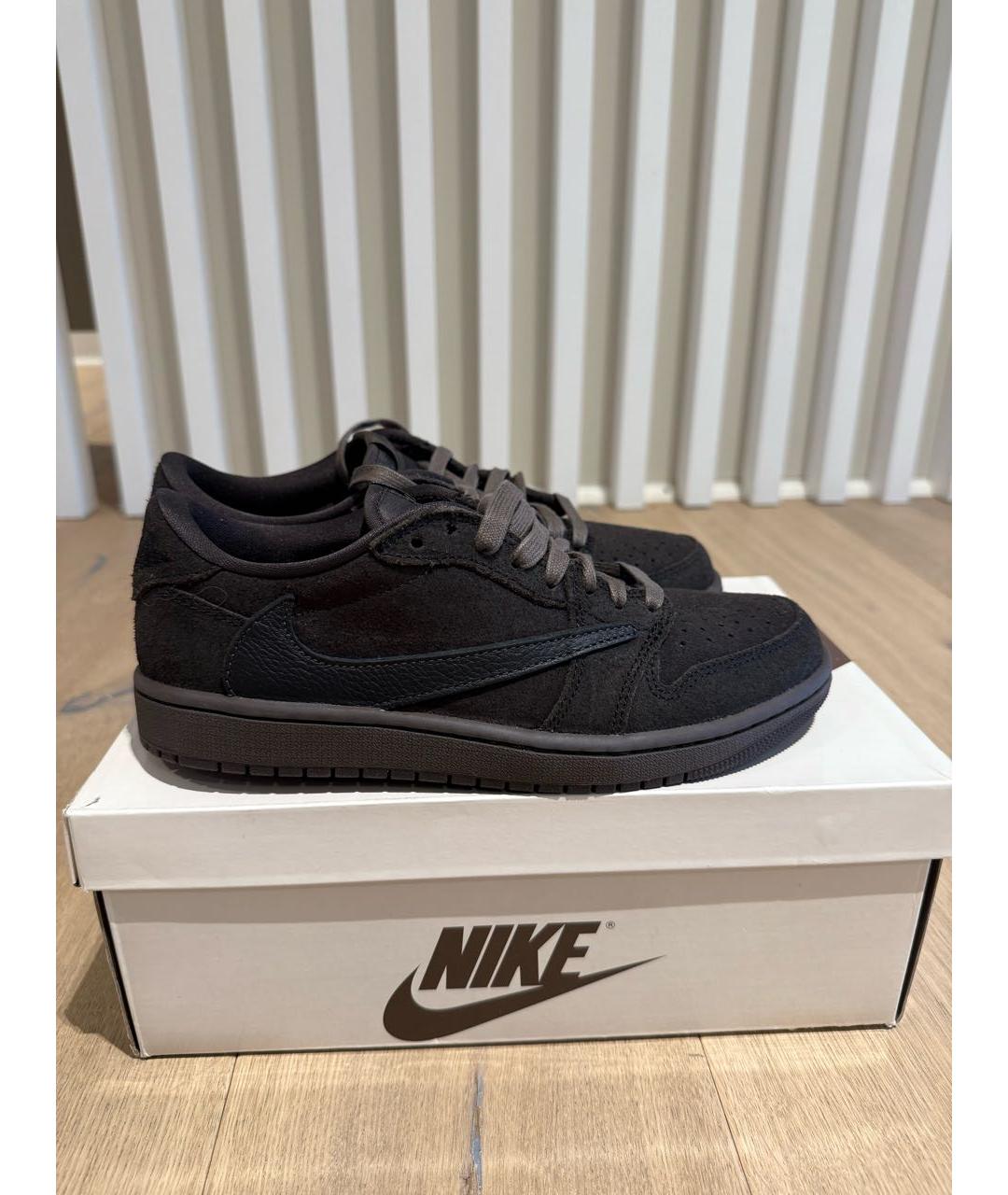 JORDAN Коричневые замшевые кеды, фото 6