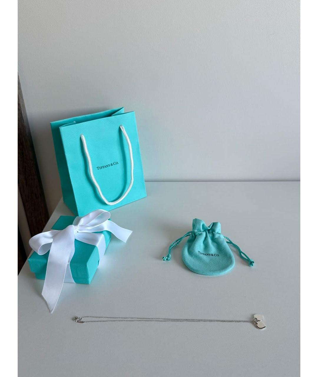 TIFFANY&CO Розовая серебряная подвеска, фото 3