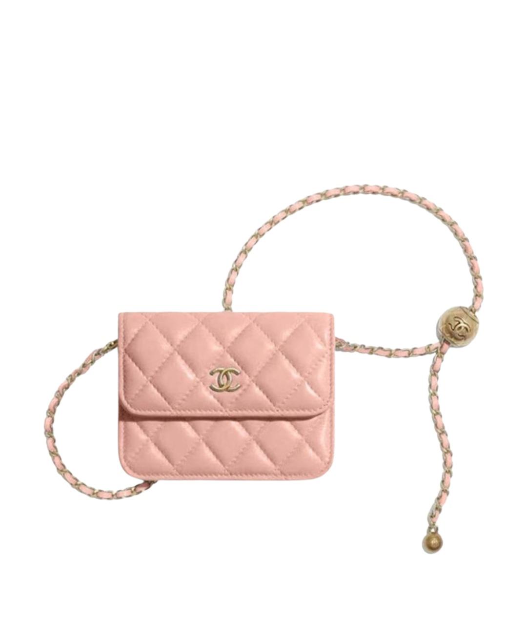 CHANEL Розовая кожаная сумка через плечо, фото 1