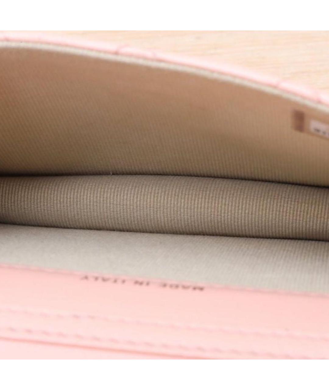 CHANEL Розовая кожаная сумка через плечо, фото 5