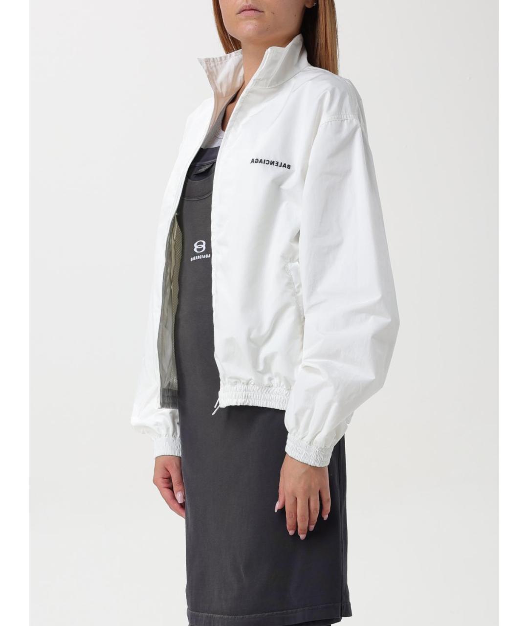 BALENCIAGA Белая хлопковая куртка, фото 4