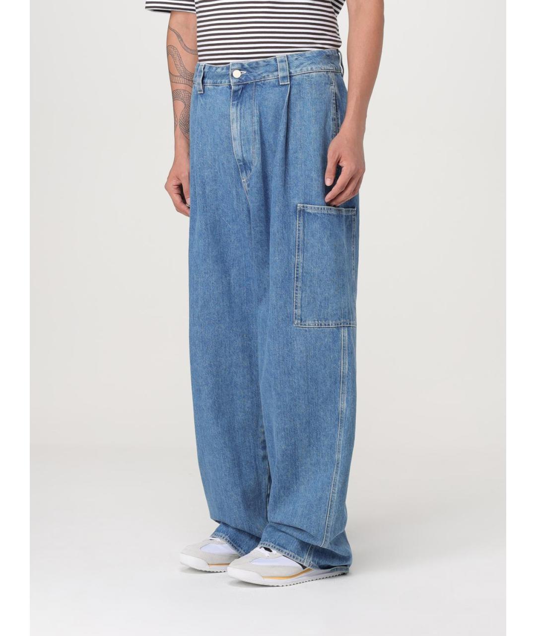 SUNNEI Синие хлопковые прямые джинсы, фото 4