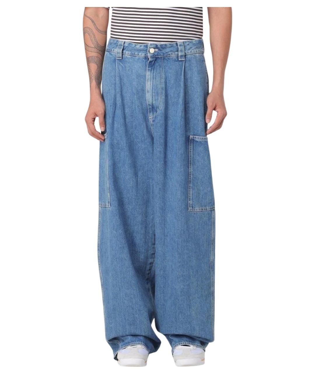 SUNNEI Синие хлопковые прямые джинсы, фото 1