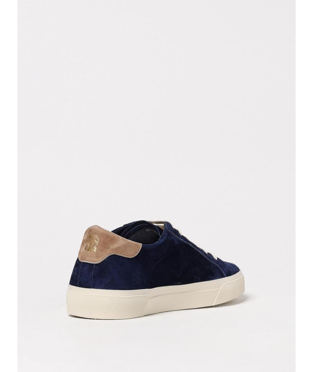 BRUNELLO CUCINELLI Синие низкие кроссовки / кеды, фото 3