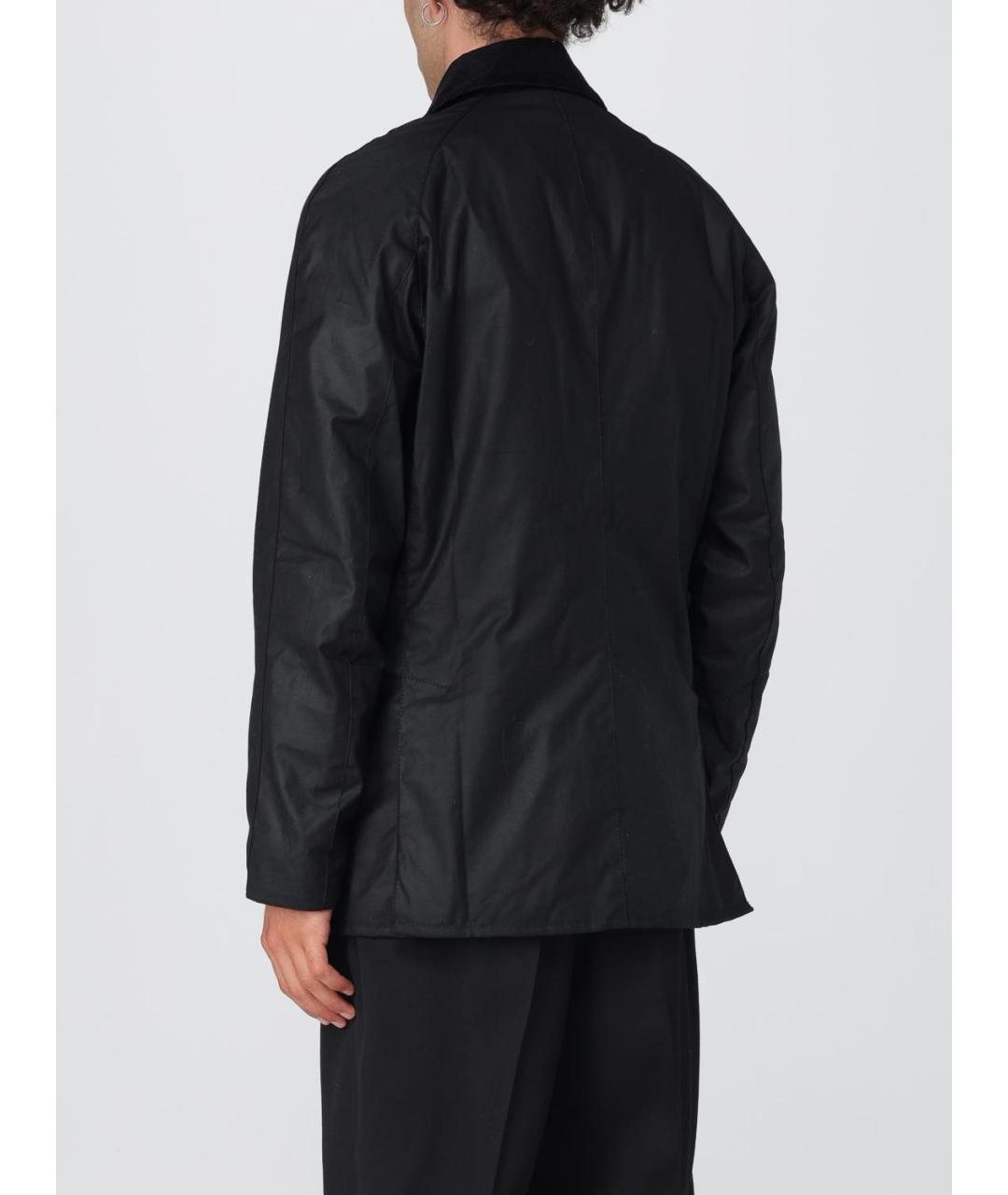 BARBOUR Черная хлопковая куртка, фото 2