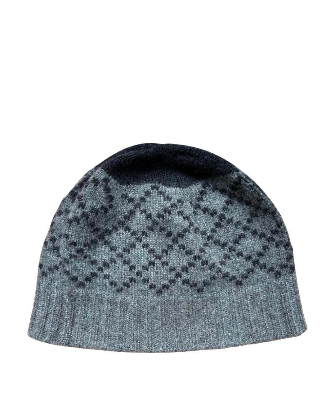 GUCCI Серая кашемировая шапка, фото 1