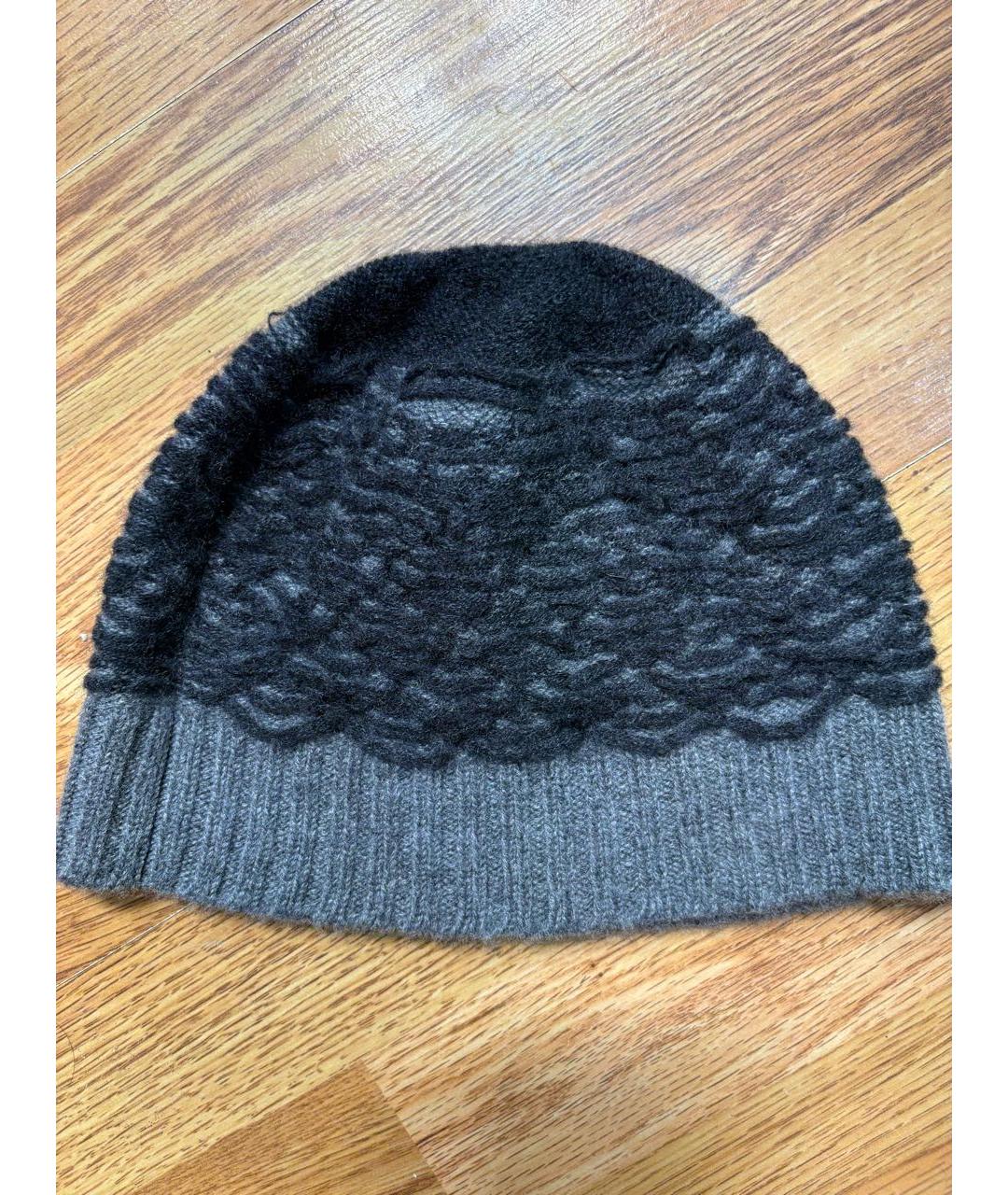 GUCCI Серая кашемировая шапка, фото 3