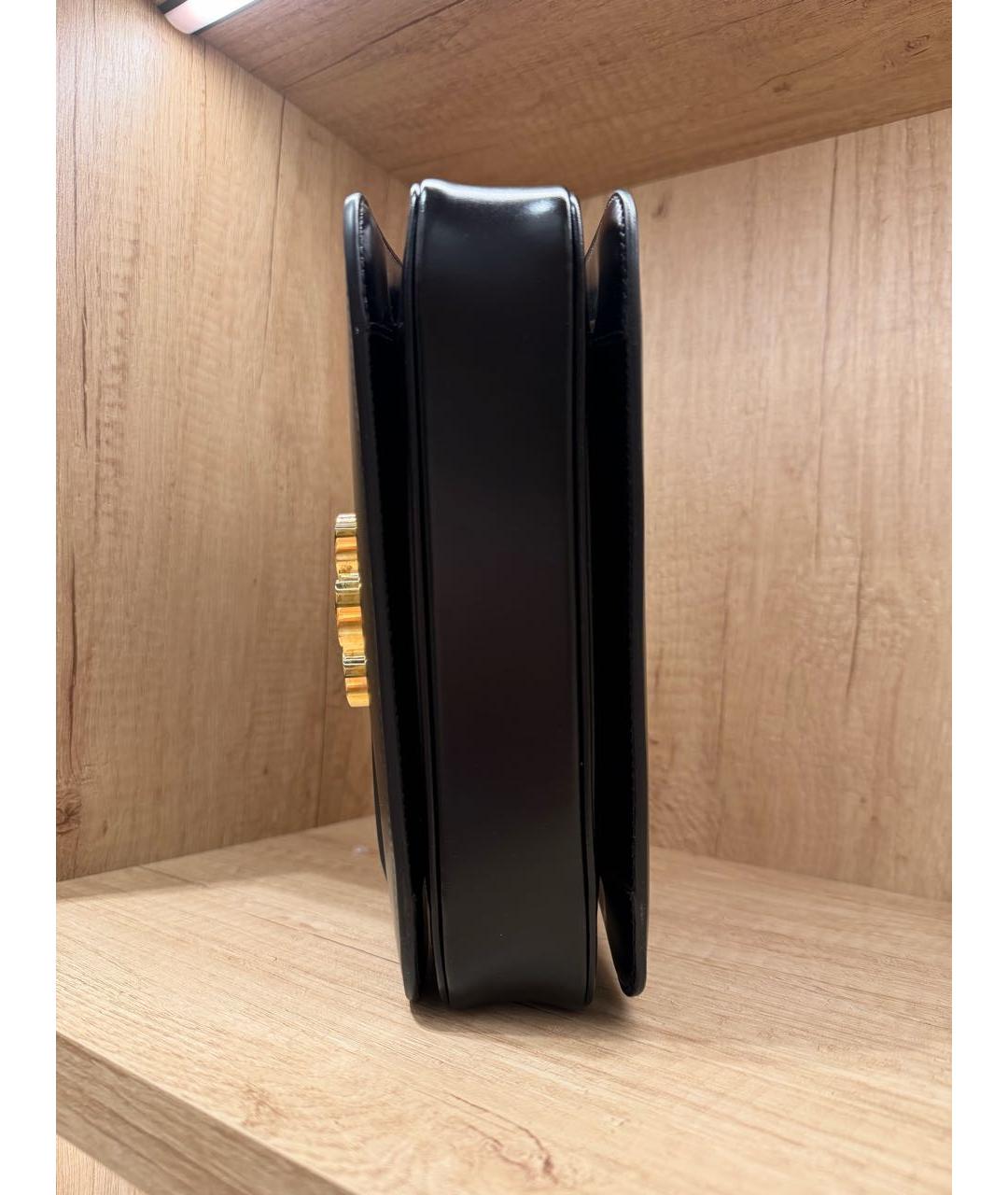 CELINE Черная кожаная сумка через плечо, фото 4