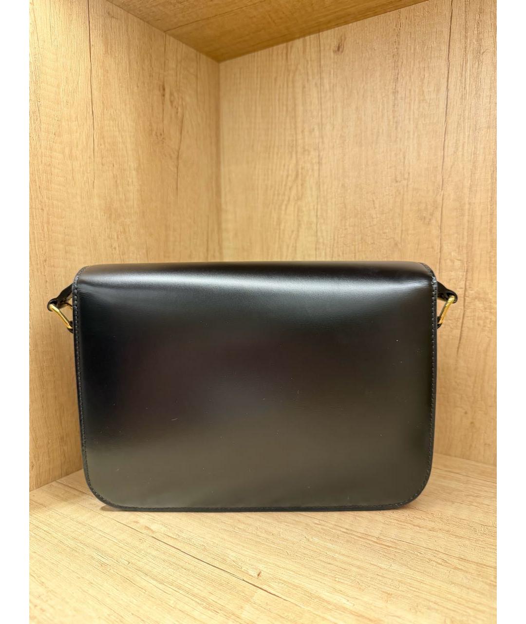 CELINE Черная кожаная сумка через плечо, фото 3