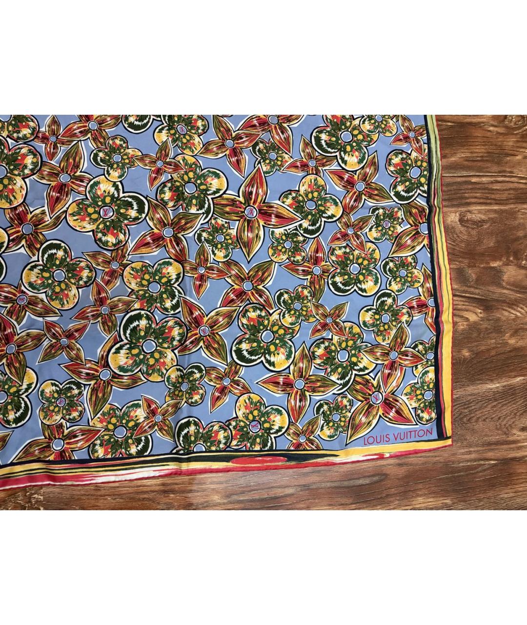 LOUIS VUITTON Мульти шелковый платок, фото 2