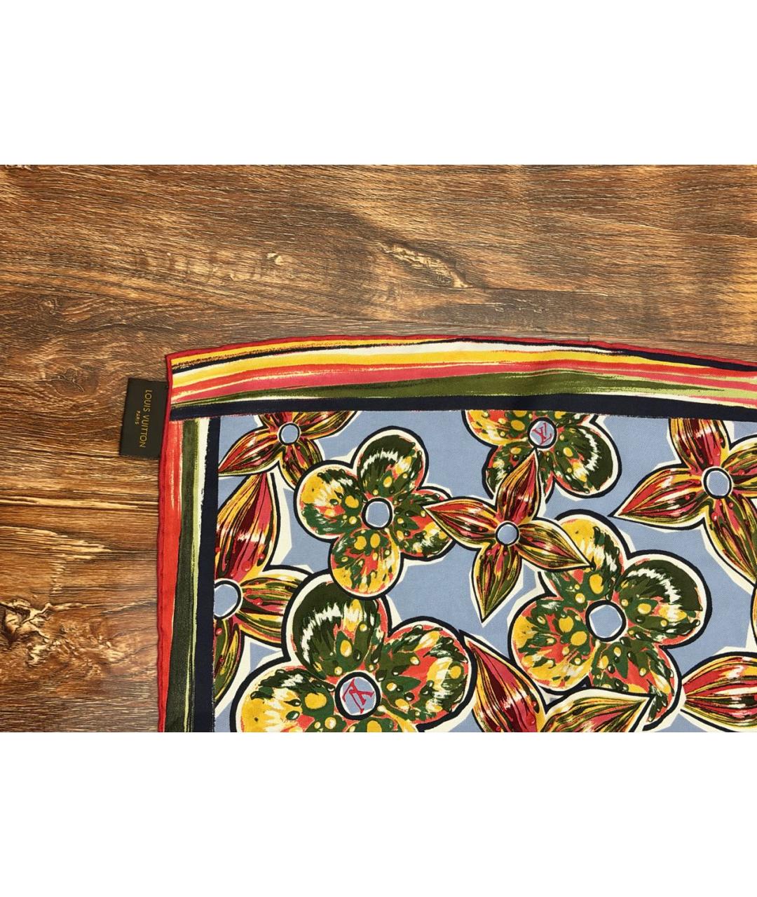 LOUIS VUITTON Мульти шелковый платок, фото 3