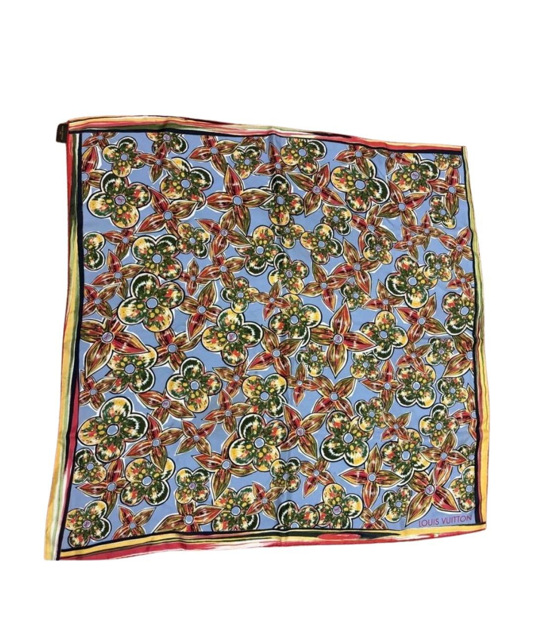 LOUIS VUITTON Мульти шелковый платок, фото 1