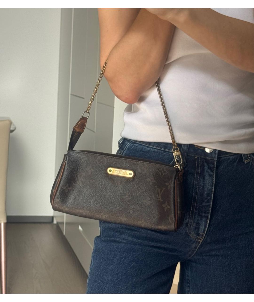 LOUIS VUITTON Коричневая сумка на плечо, фото 6