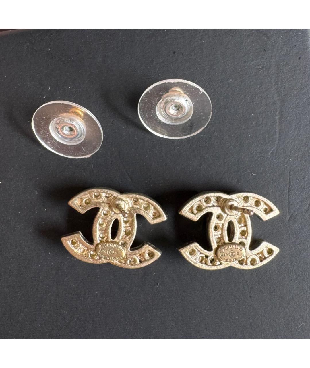 CHANEL Белые серьги, фото 5