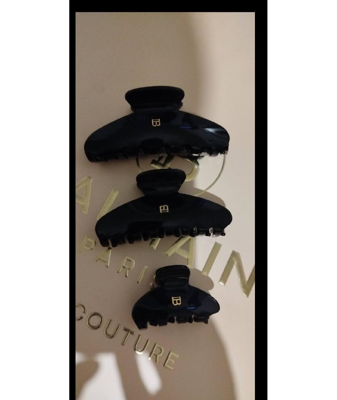 BALMAIN Черная заколка, фото 5